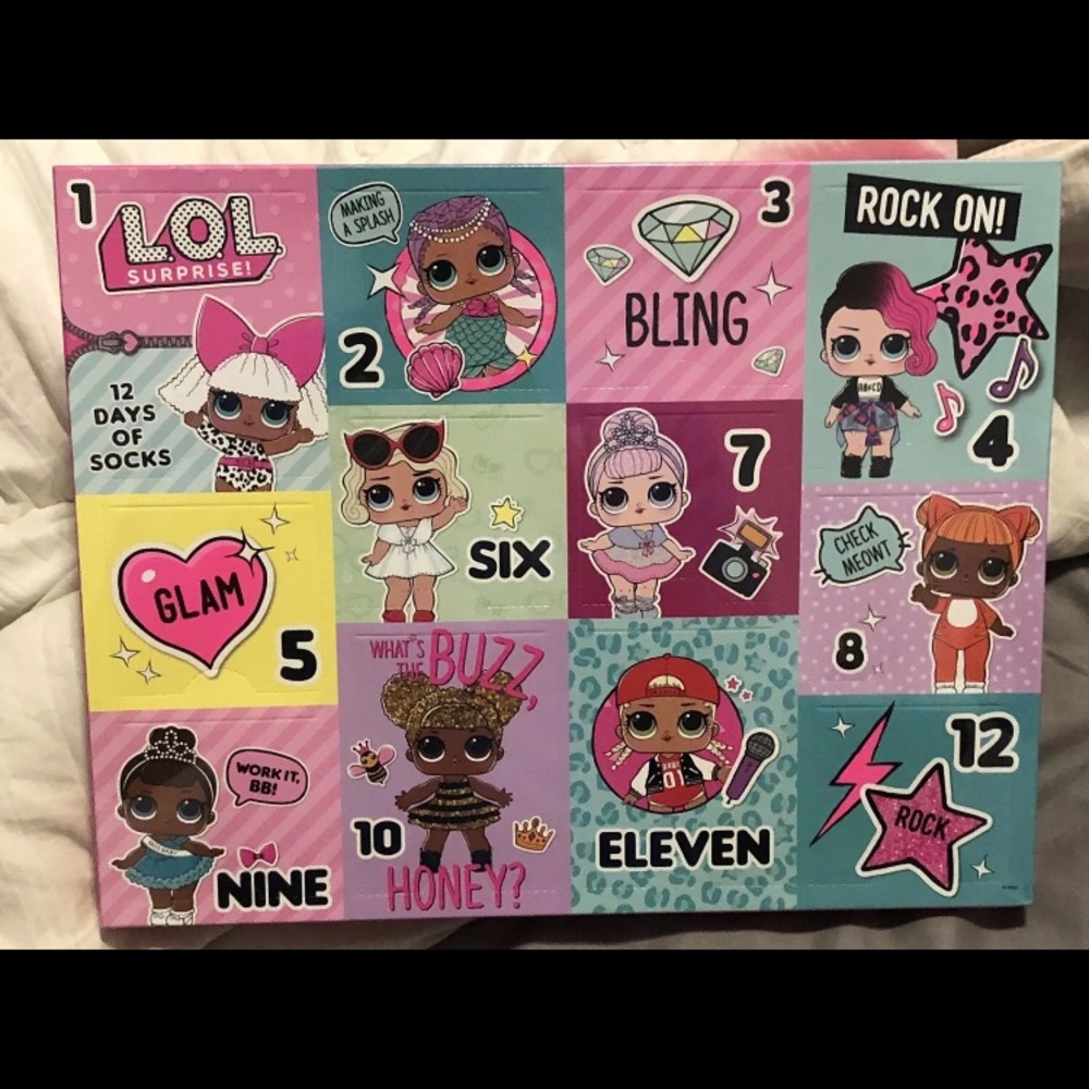 Girls 12 days of LOL Socks